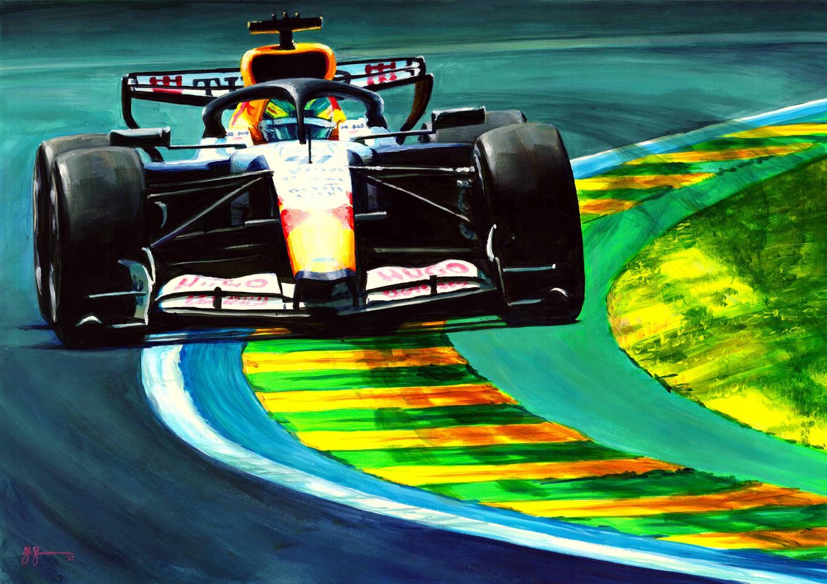 Arvid Lindblad - 2026 Australian Gp By Alex Stutchbury, 25 X 18, Artwork For Sale On Artfinder