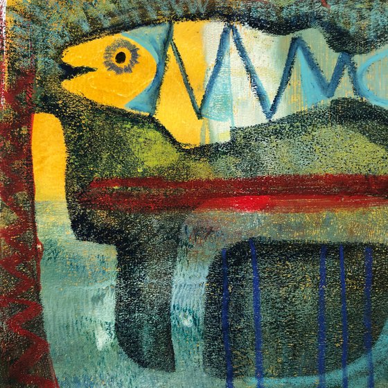 Fish Monoprint 1