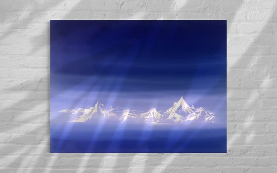 Annapurna in Blue