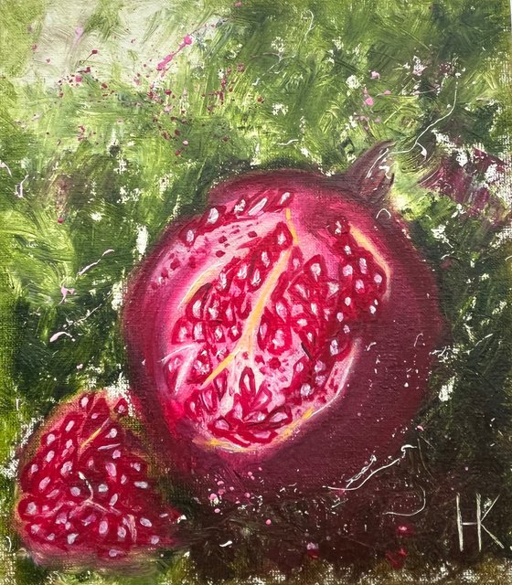 Pomegranate original oil painting