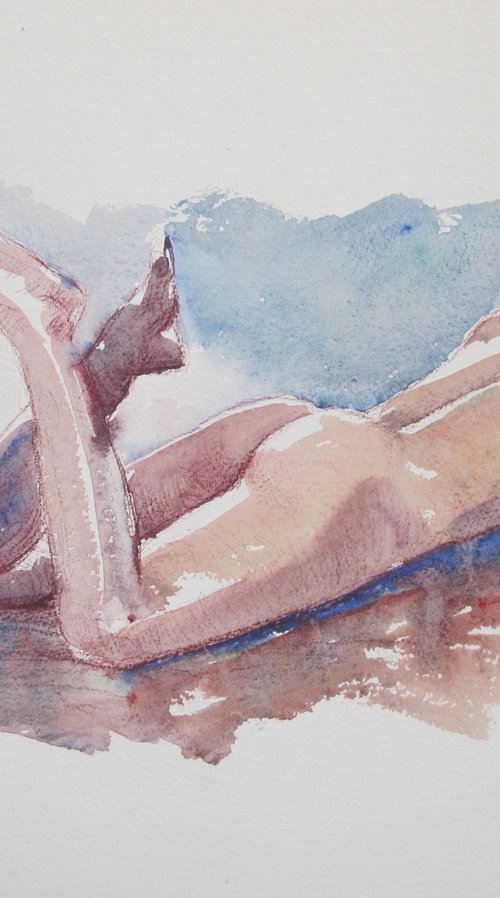 reclining female nude by Rory O’Neill