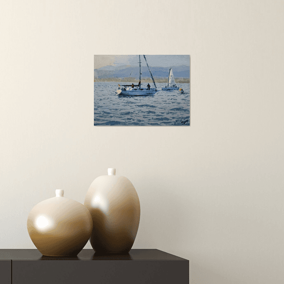 Seascape with Sailboats 52