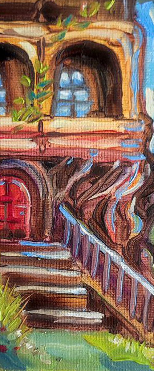 Fairy Tree House. Oil Painting by Natalia Miasnikova