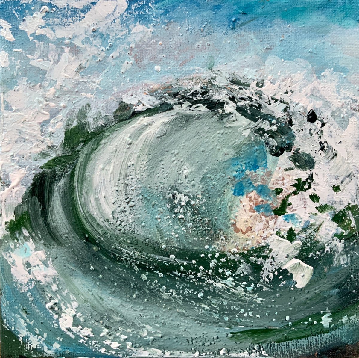 Ocean Wave 20 x20cm by Alexandra Jagoda (Ovcharenko)
