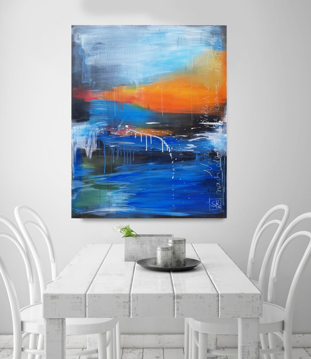 ’AFTER EBB COMES THE FLOOD’ - Abstract seascape by Stefanie Rogge