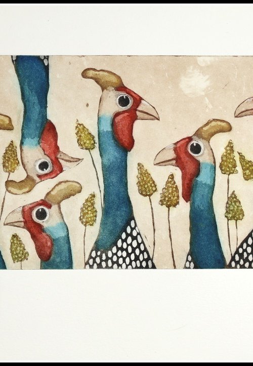 Guinea hen fun by Mariann Johansen-Ellis