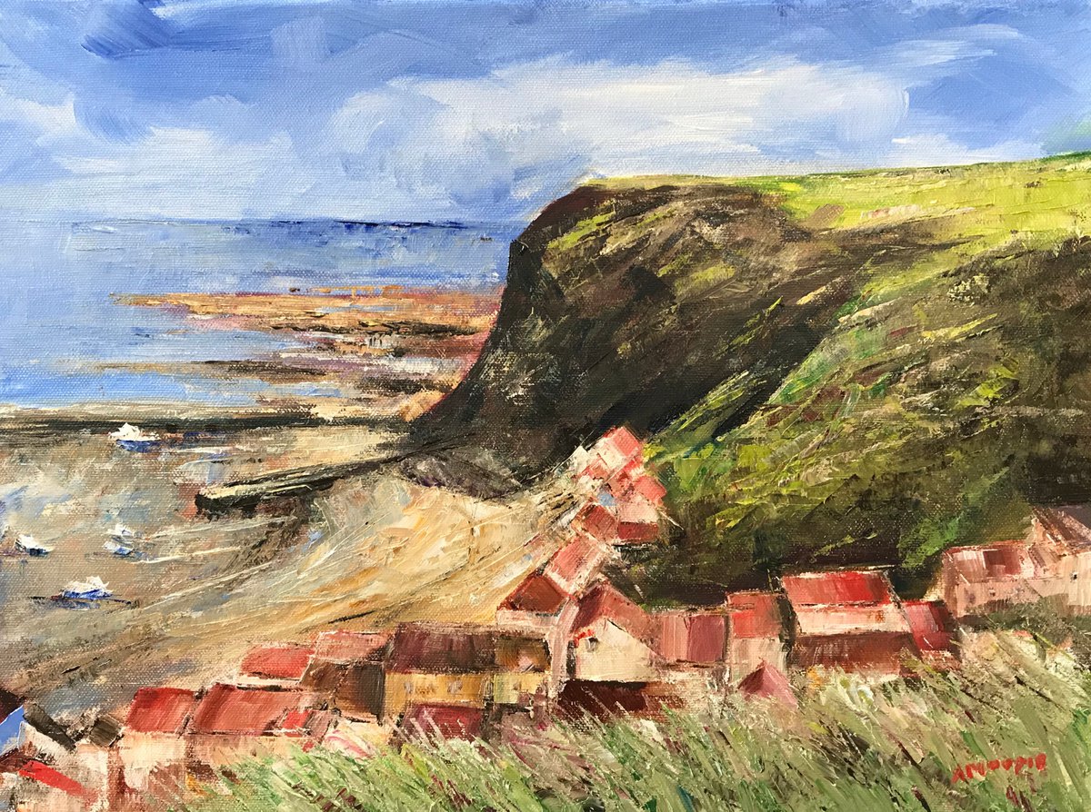 Above Staithes by Andrew Moodie