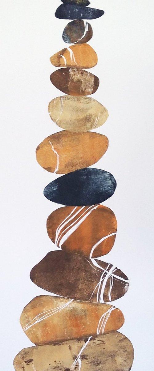 Stacking stones #2 by Carolynne Coulson