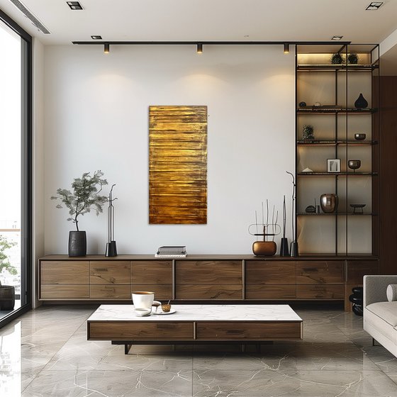 Golden Fire 50x100x2 cm