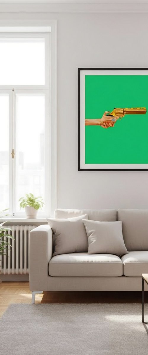 Cocked & Loaded - Pop Art - House Decor by Kharl Louis-Jean