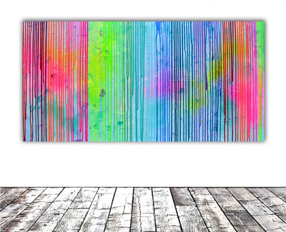 Melted Rainbow 2 - Large Abstract