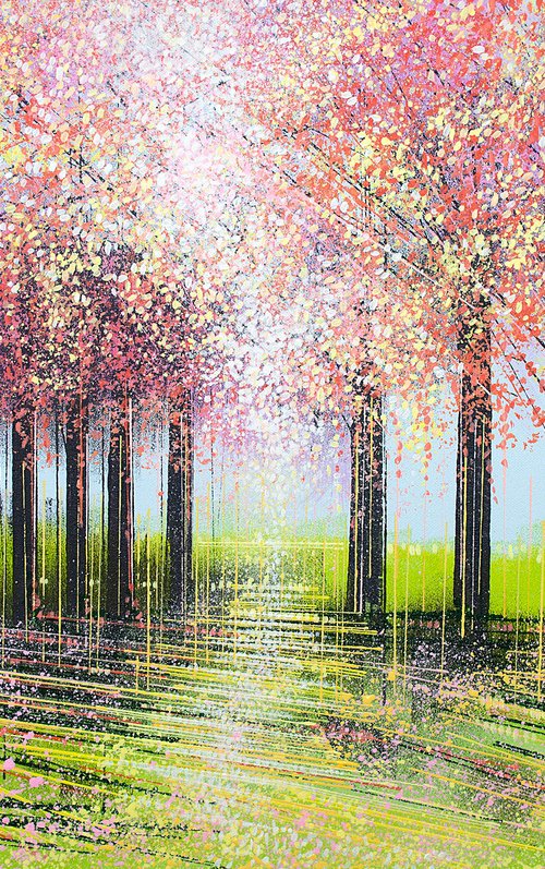 Light Through Spring Blossom Trees by Marc Todd