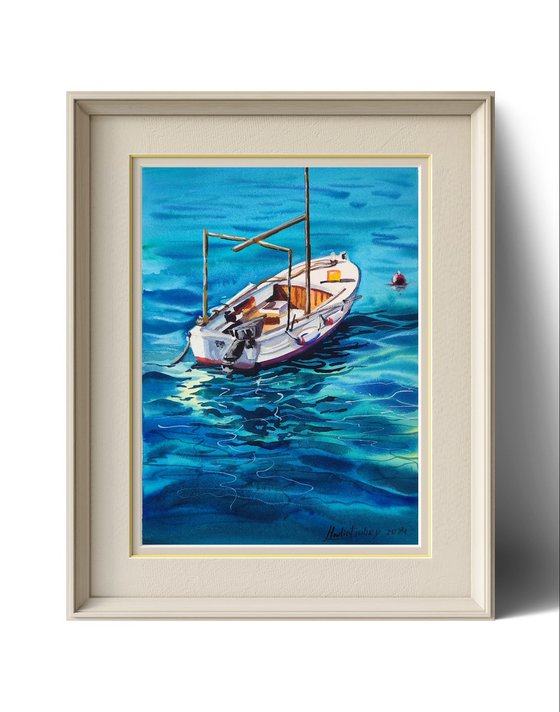 Boat . Original artwork