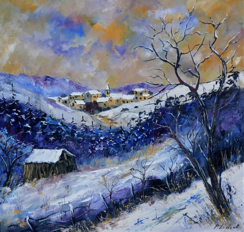 Winter in my countryside 77 by Pol Henry Ledent