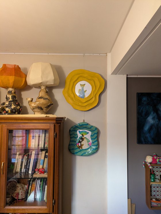 Three fishes with frames