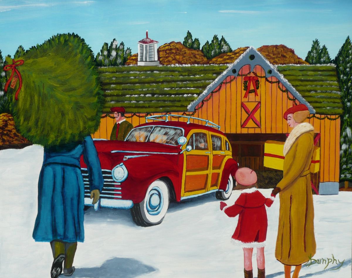 Buying The Tree by Dunphy Fine Art