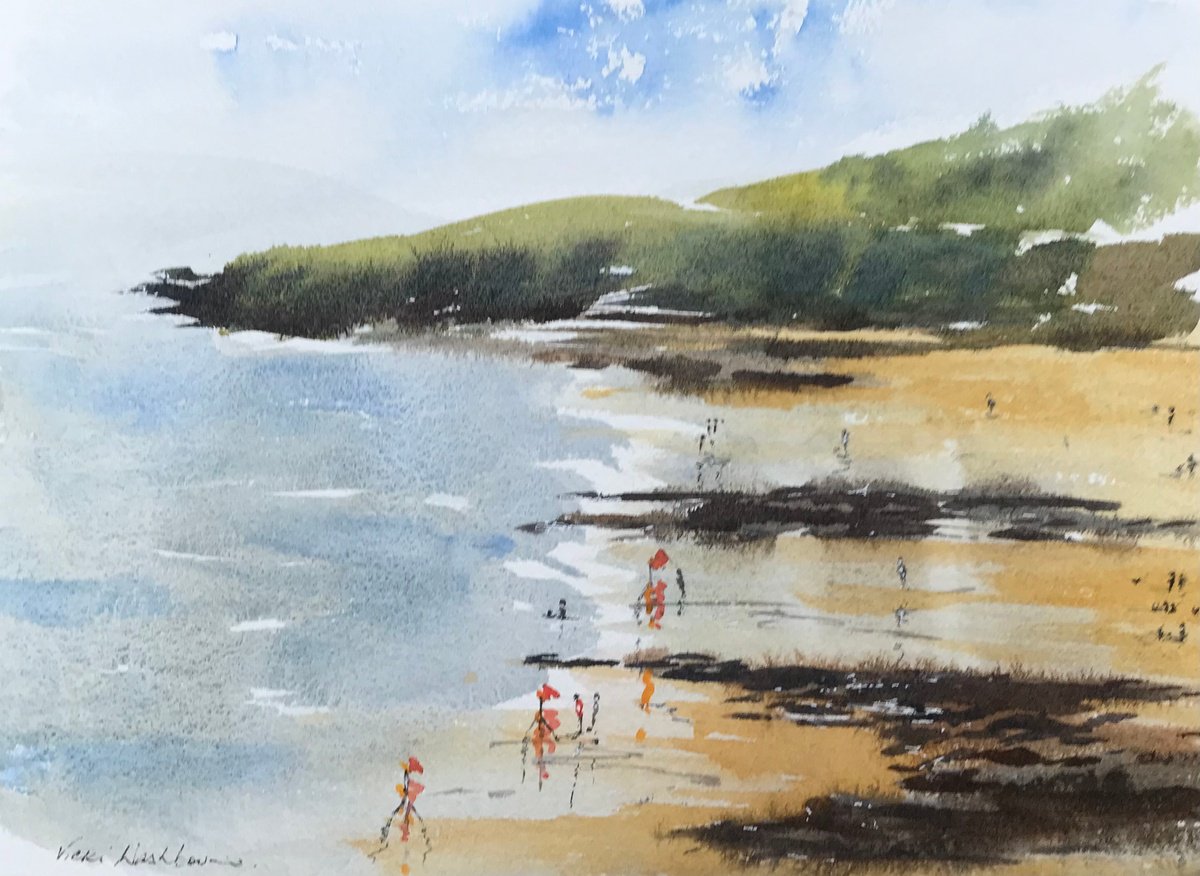 Rotherslade/ Langland view from coast path by Vicki Washbourne