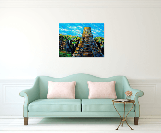 Tikal -Large ( 40" x 30" - 102cm x 76cm) painting