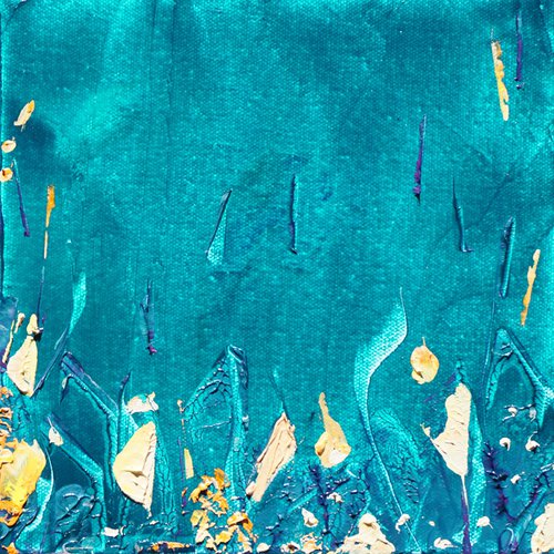 Happy Tile-Sea Grass 20x20cm/8x8in by jelena b