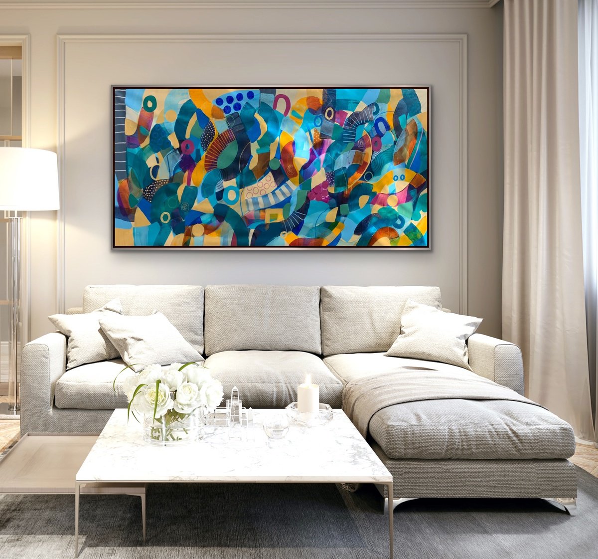 Emotive By Rashna Hackett, 72 X 37, Artwork For Sale On Artfinder