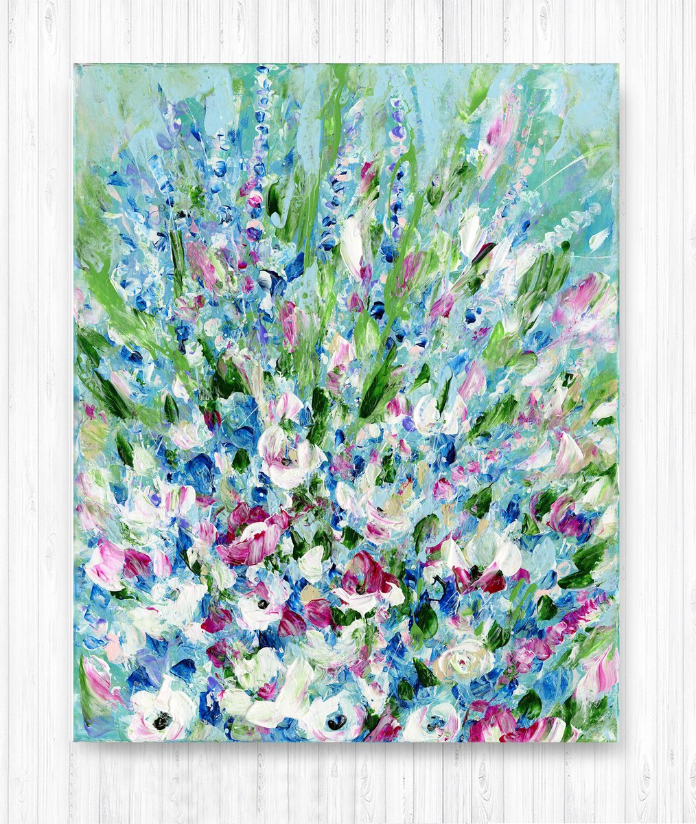 Lost Among The Booms 1 - Floral Painting by Kathy Morton Stanion by Kathy Morton Stanion
