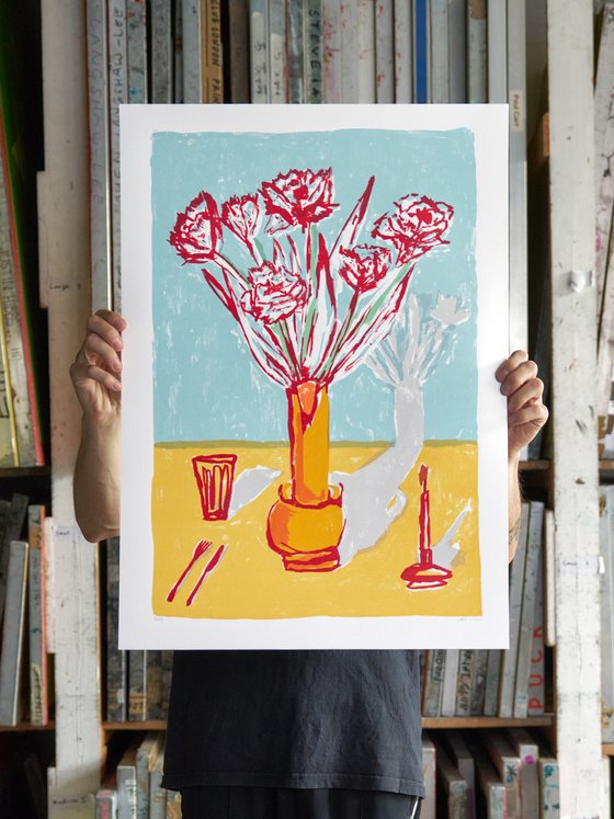 Flowers and Cutlery, Limited Edition print