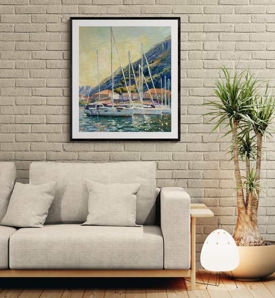 "Yachts at the berth"