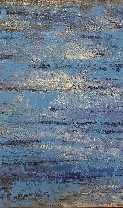 Abstract Moments in Blue by Silvija Horvat - NataDaMano