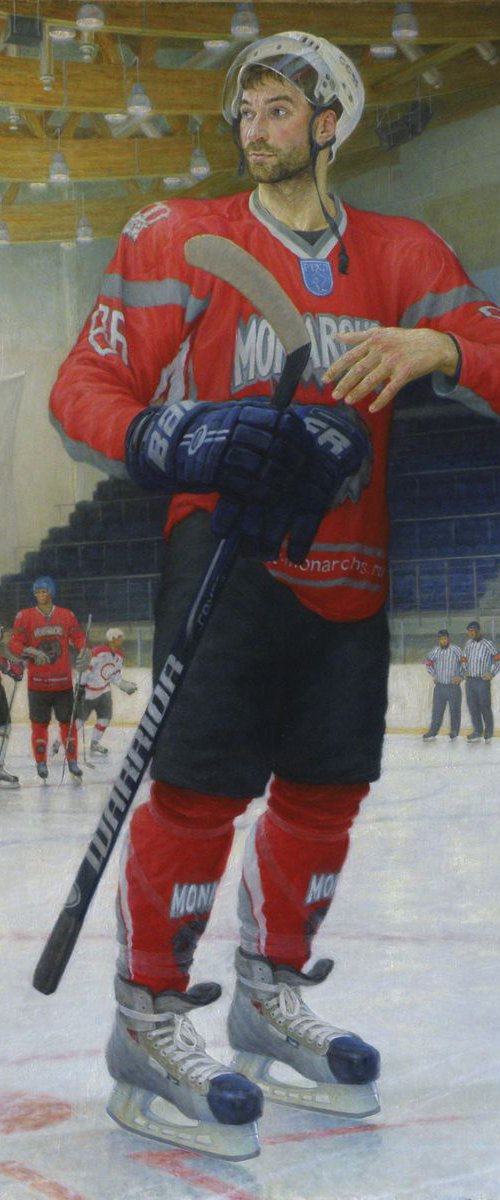 Portrait of a hockey man by Yuriy Matrosov