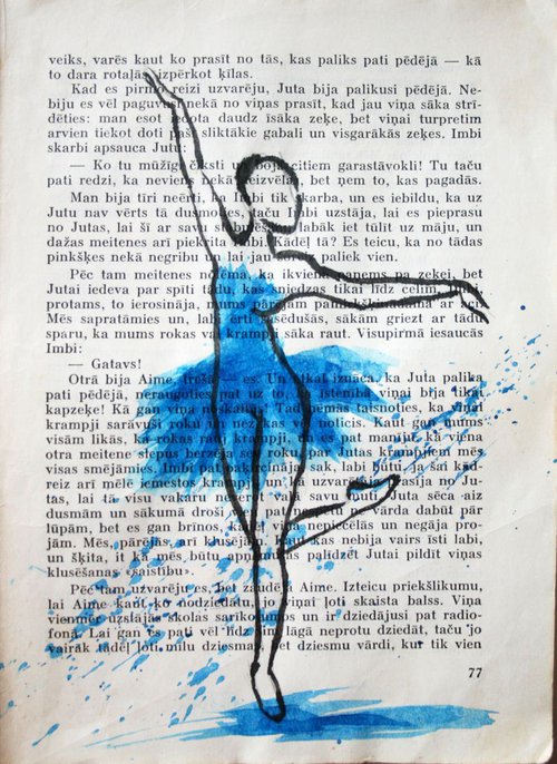 Ballerina 02  / Original Painting by Salana Art Gallery