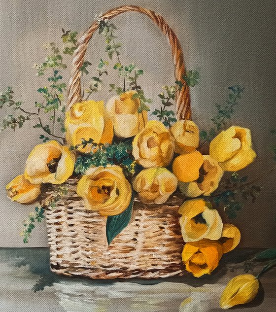 Yellow tulips