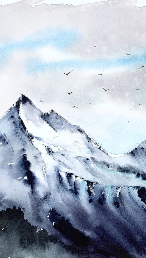 Snowy Mountains #5 by Eugenia Gorbacheva