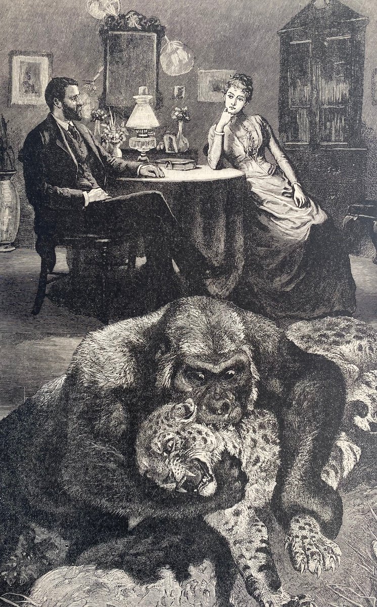 Surrealistic Portrait Collage By Tudor Evans, 7 X 11", Wedding Anniversary, Original Artwork