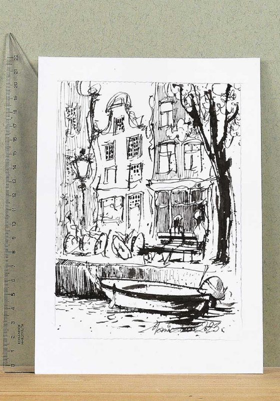 Amsterdam Houses, drawing.