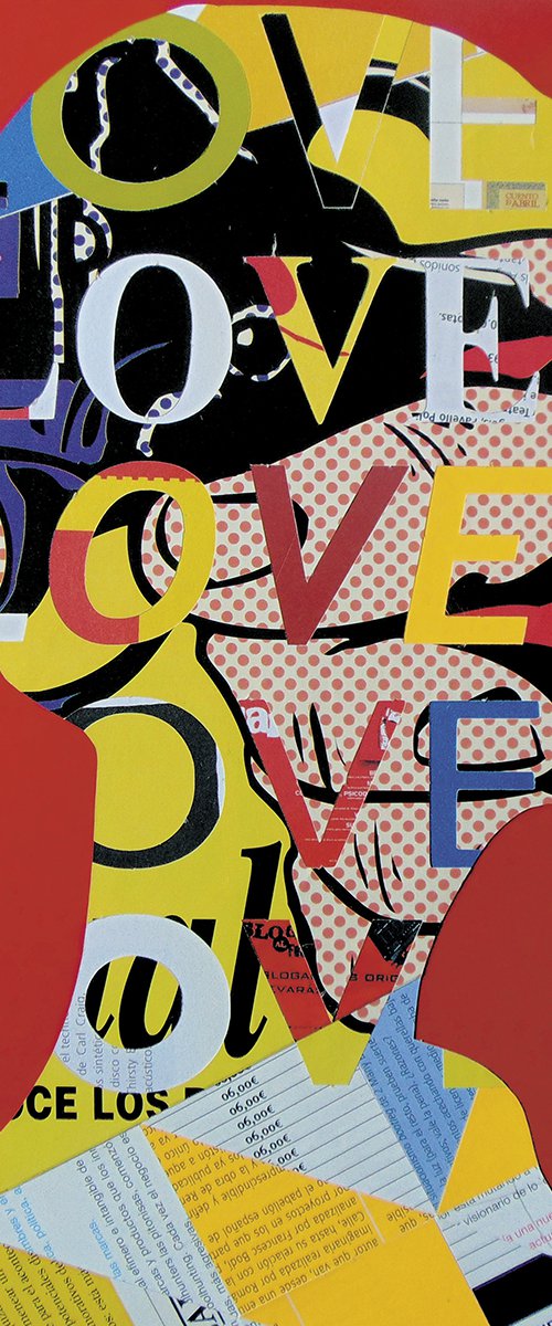 Collage_13_30x30 cm_Face_love by Manel Villalonga