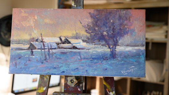 Cold Day, Winter Landscape