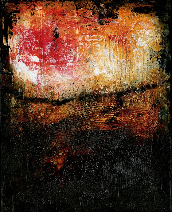 Calling Spirit 8 - Abstract Textured Painting  by Kathy Morton Stanion