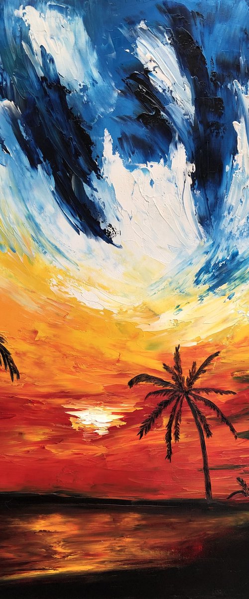 Paradise, 50x60 cm by Anastasiia Novitskaya