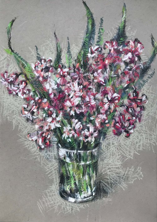 Spring bouquette. gift, original painting, one of a kind. by Galina Poloz
