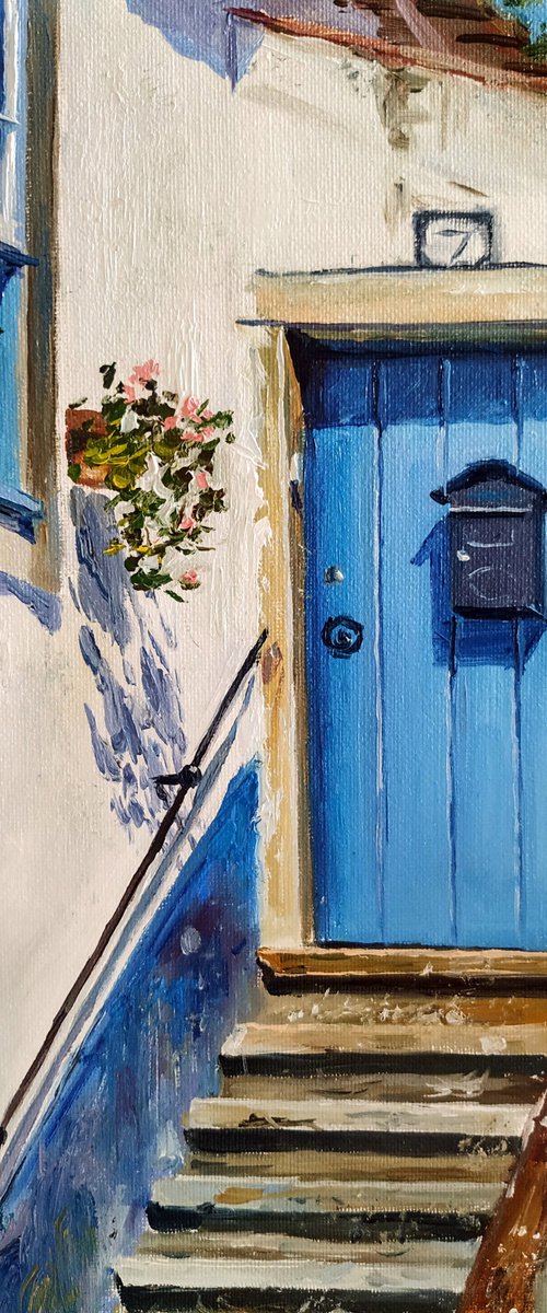 A blue door by Elvira Sultanova