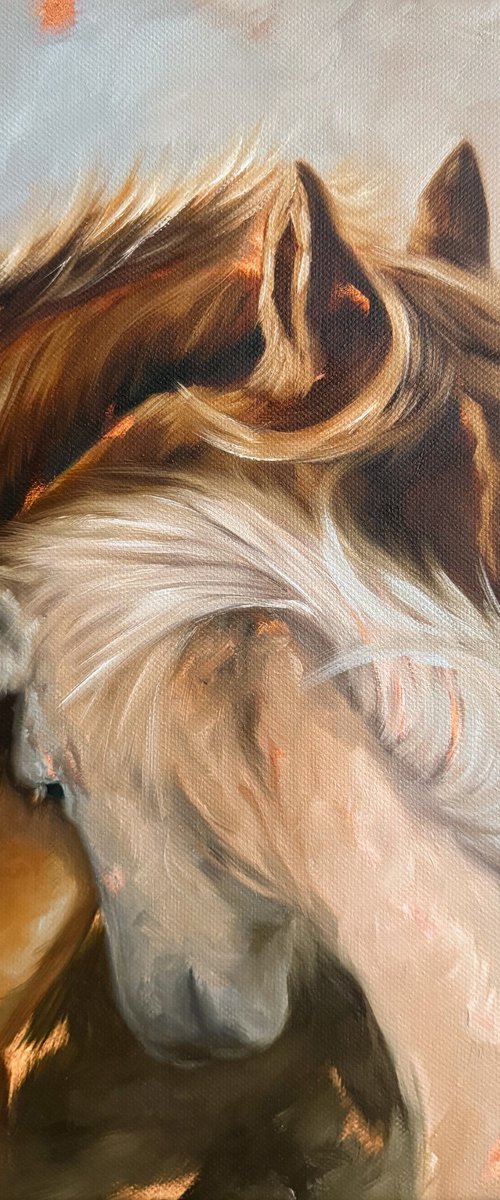 Two Horses by Lena Med