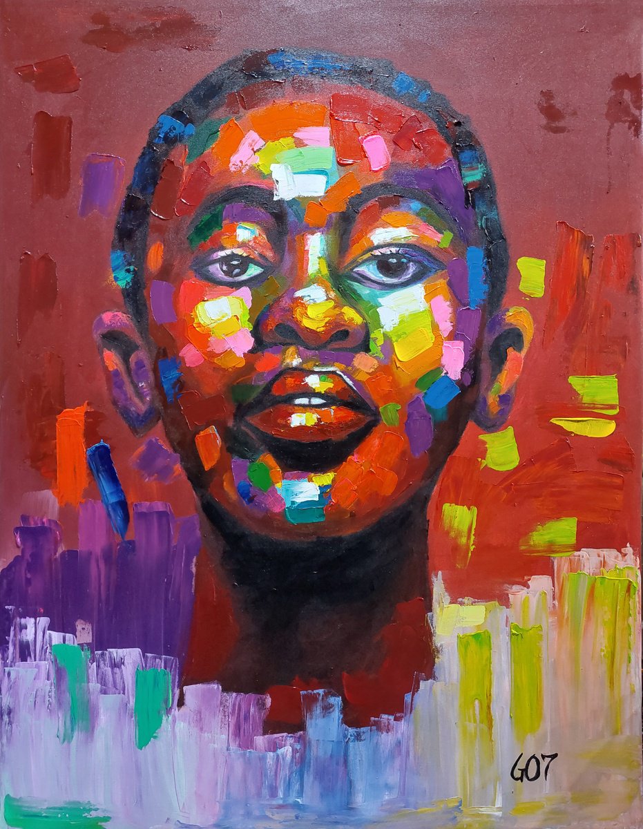 Radiant Spirit By Gregory George Kalinga, 35 X 47, Artwork For Sale On Artfinder