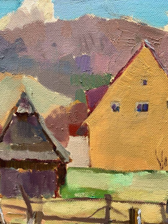 Sheep by the House