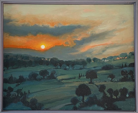 Sunset across the Vale