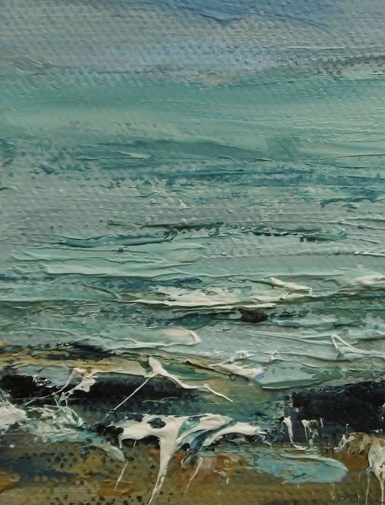 'Sea and Cliff' Mini Canvas