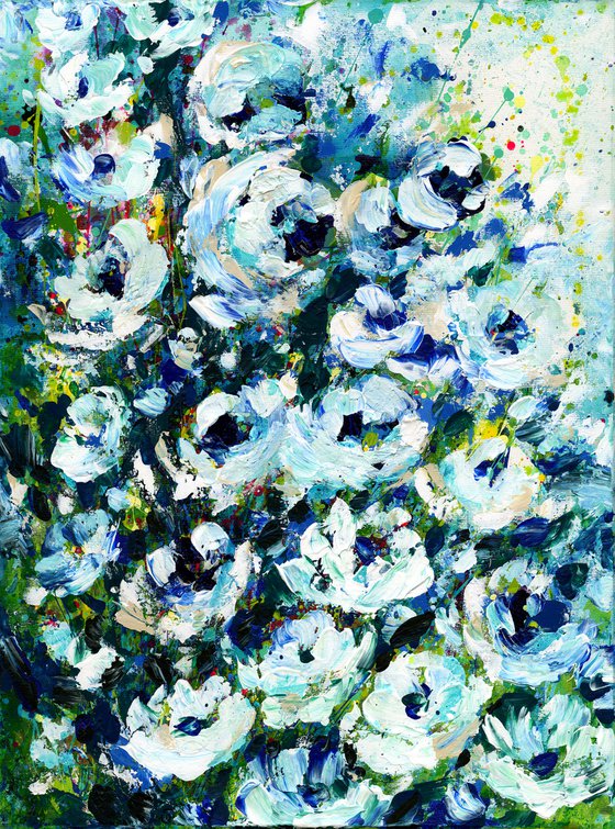 Garden Joy - Floral Painting by Kathy Morton Stanion