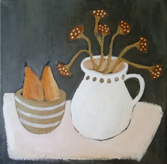 Seed Heads and Pears