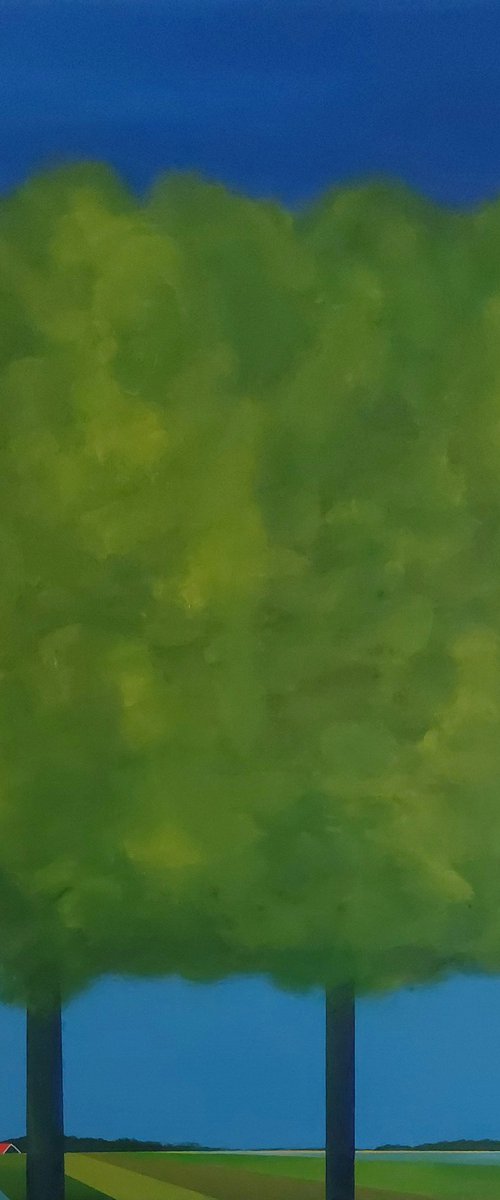 Trees in the polder by Nelly van Nieuwenhuijzen
