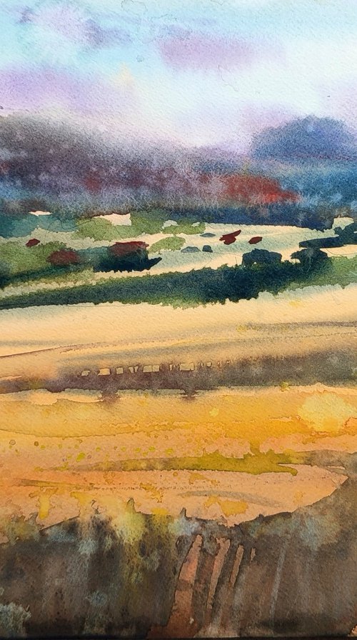 Ukrainian fields by Nadiia Dubei