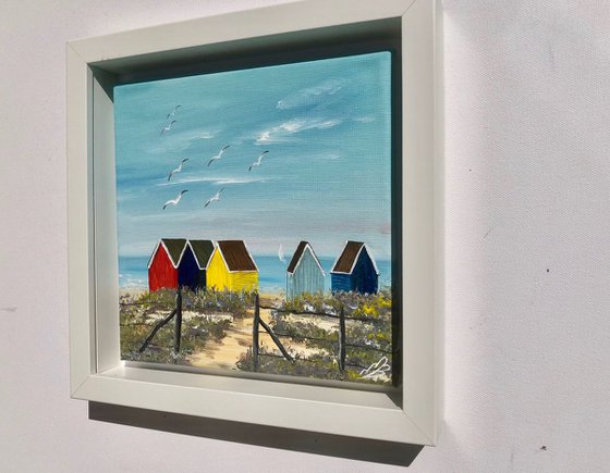 Beach huts on the beach